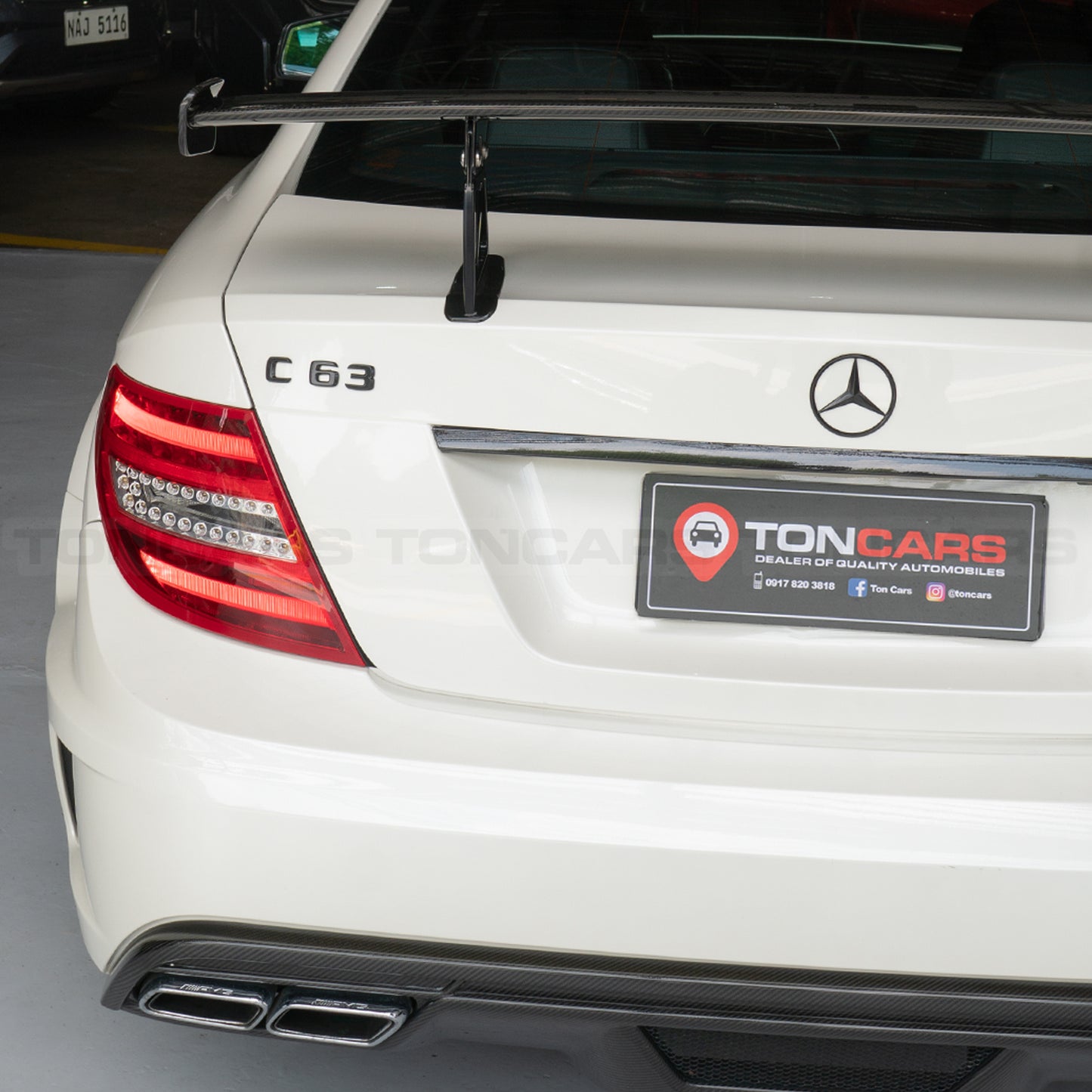 2012 Mercedes Benz C63 AMG Black Series Diamond White Metallic